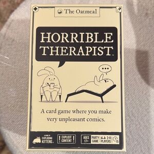 The Oatmeal Horrible Therapist Card Game - Cream